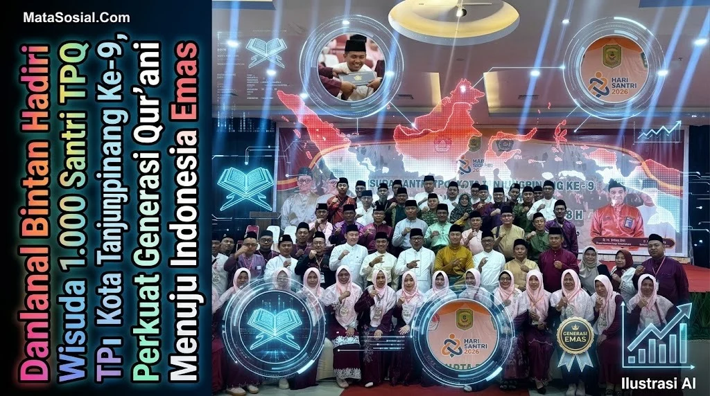 Danlanal Bintan Hadiri Wisuda 1.000 Santri TPQ