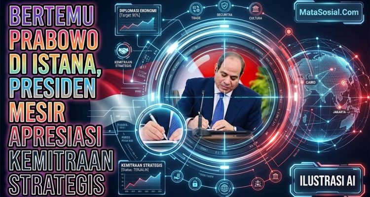 Bertemu Prabowo di Istana, Presiden Mesir Apresiasi Kemitraan Strategis