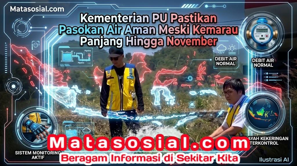 Kementerian PU Pastikan Pasokan Air Aman Meski Kemarau Panjang Hingga November